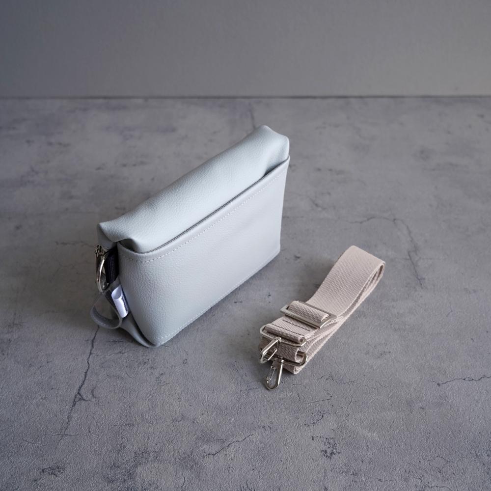 春色シャビーシック｜大人パステルカラー ミニショルダーバッグ（桜ピンク/アイスグレー）斜めがけクロスボディ｜ | 11枚目