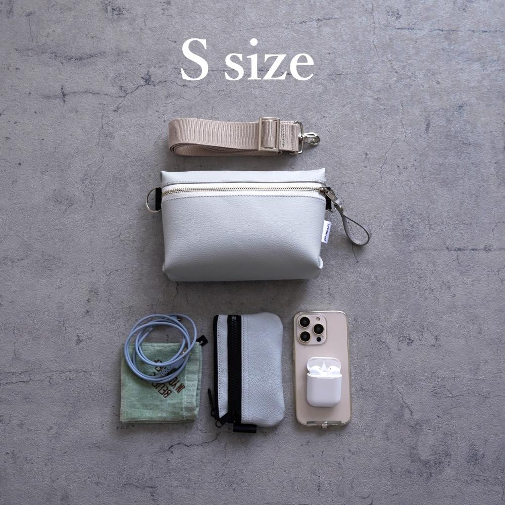 春色シャビーシック｜大人パステルカラー ミニショルダーバッグ（桜ピンク/アイスグレー）斜めがけクロスボディ｜ | 14枚目