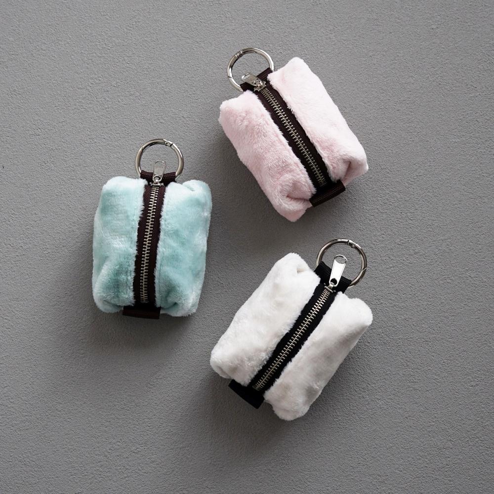 カバンやリュックを可愛くデコる［mofmo-モフモ パステル］外付け収納/スマホポーチ/カラビナ付/通勤通学/推し活に◎